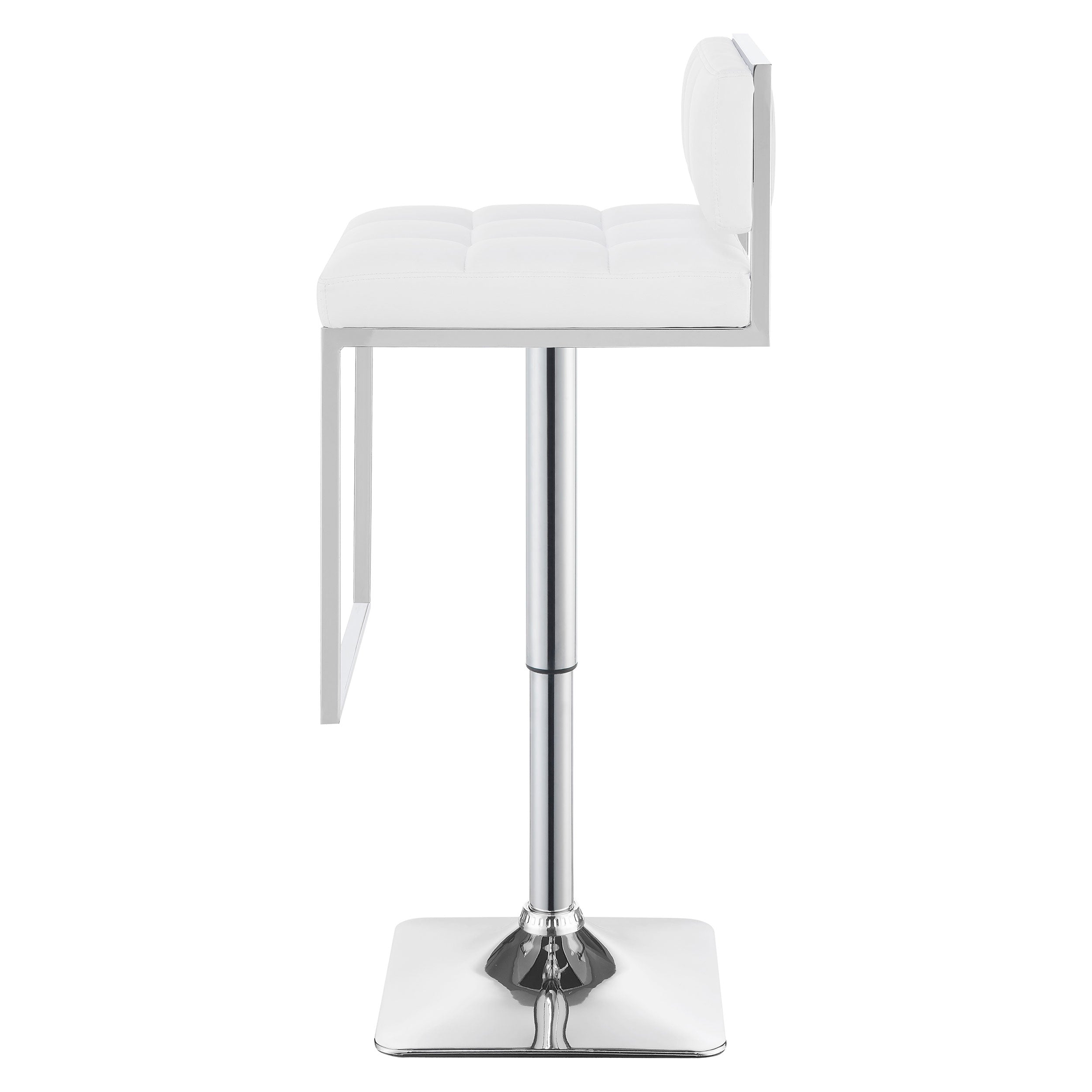 Contemporary Adjustable Leatherette Bar Stool