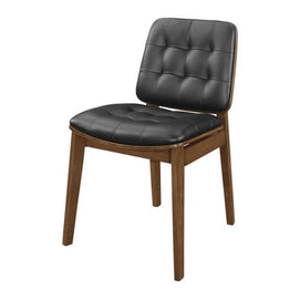 Black & Walnut Mid-Century-Inspired 7 PC Dining Set