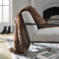 Luxury Brown Faux Fur Throw Blanket