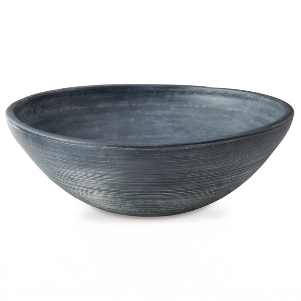 Distressed Blue Terra Cotta Decorative Bowl