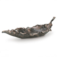 Antiqued Copper Cast Aluminum Leaf Decor