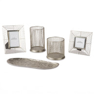 Silver Metal Tabletop Décor Set