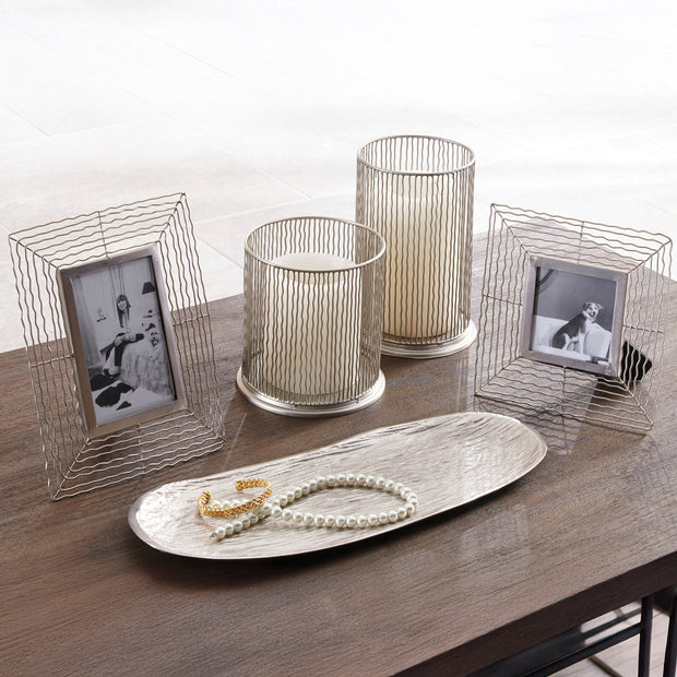 Silver Metal Tabletop Décor Set