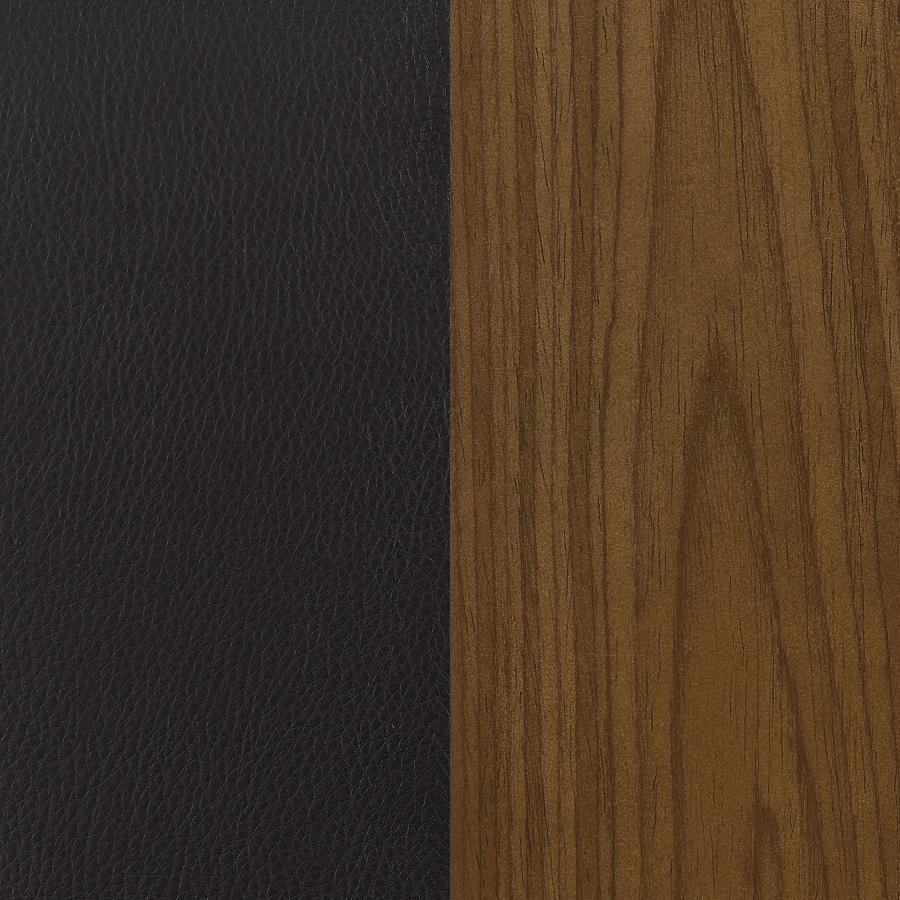 Faux Leather Mid-Century Inspired Swivel Bar Stool