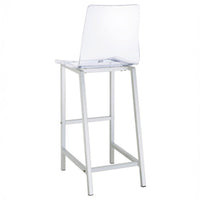 Acrylic & Chrome Bar Stool