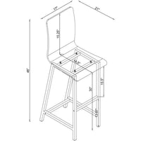 Acrylic & Chrome Bar Stool