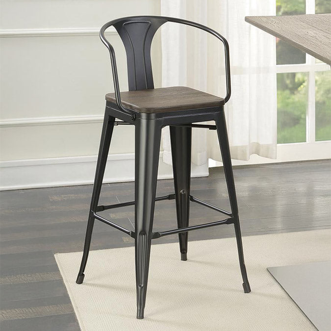 Metal Tolix Style Bar Stool Set of two