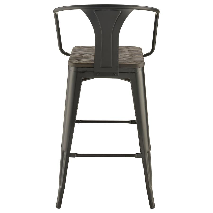 Metal Tolix Style Bar Stool Set of two