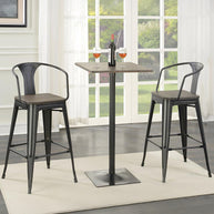 Metal Tolix Style Bar Stool Set of two