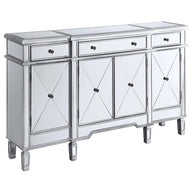 Glam Mirrored Accent Cabinet