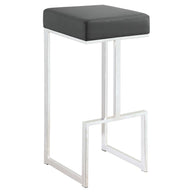 Contemporary Square & Chrome Bar Stool
