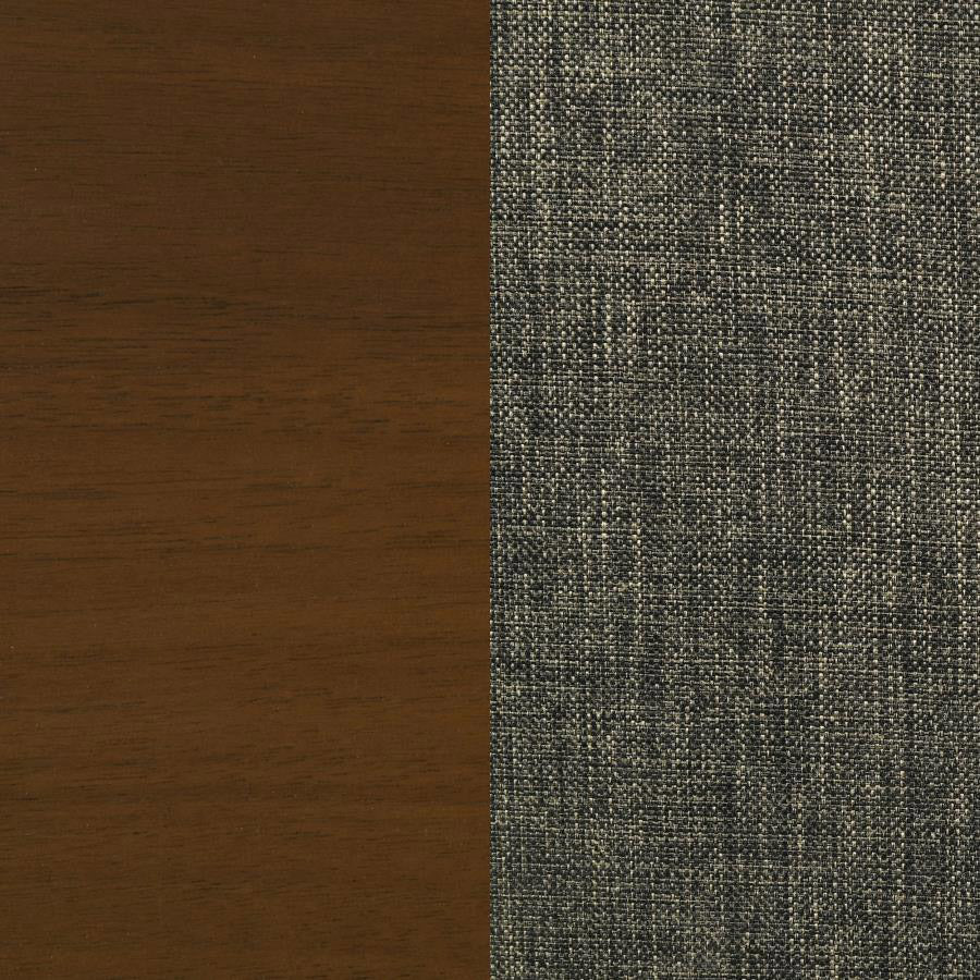 Walnut & Gray Mid-Century Inspired Dining Chair Set