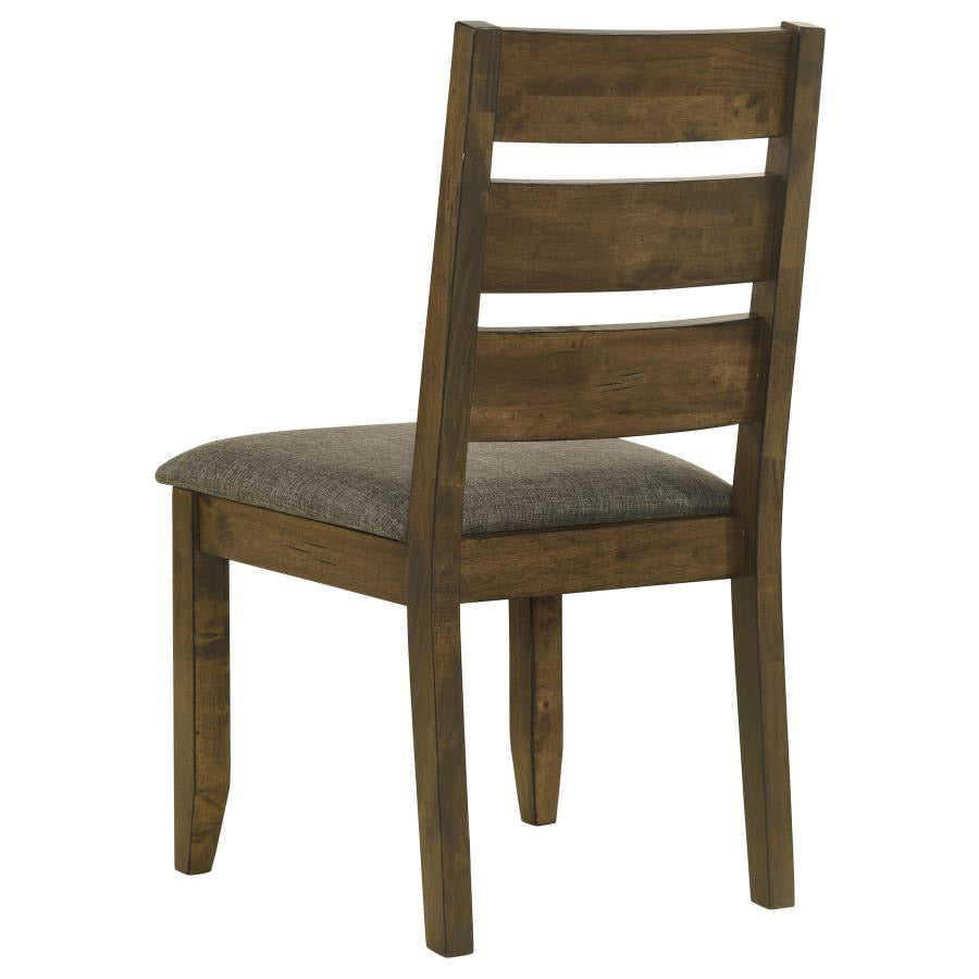 Gray & Nutmeg Ladder Back Dining Chair Set of two