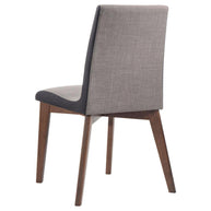 Gray & Walnut Mid-Century Flair Dining Chair Set
