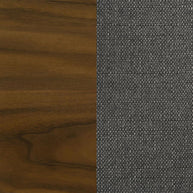 Walnut & Gray Retro-Inspired Dining Chair Set
