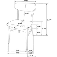 Walnut dining chair