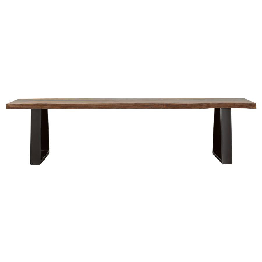 Industrial Solid Sheesham Wood Bench