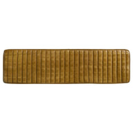 Goat Leather & Metal Bench