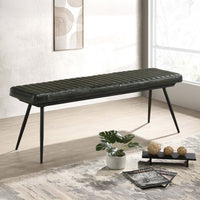 Black bench cushion