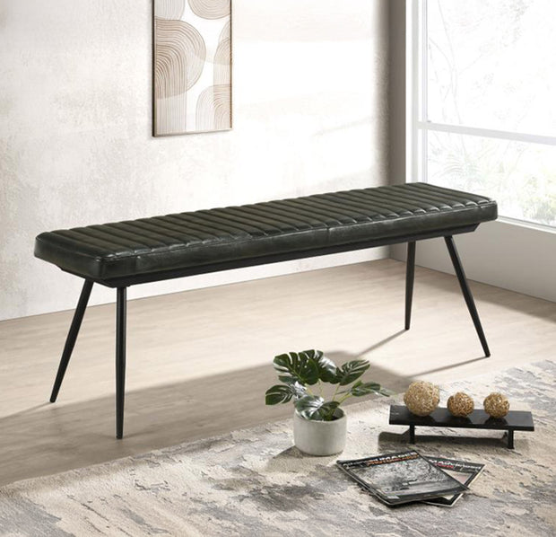Black bench cushion
