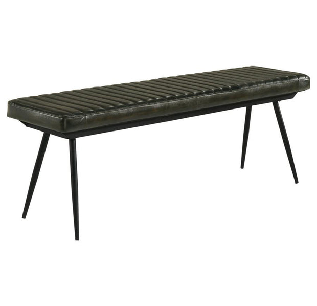 Black bench cushion