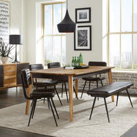 Black bench cushion