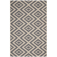 Neutral Geometric Diamond Rug