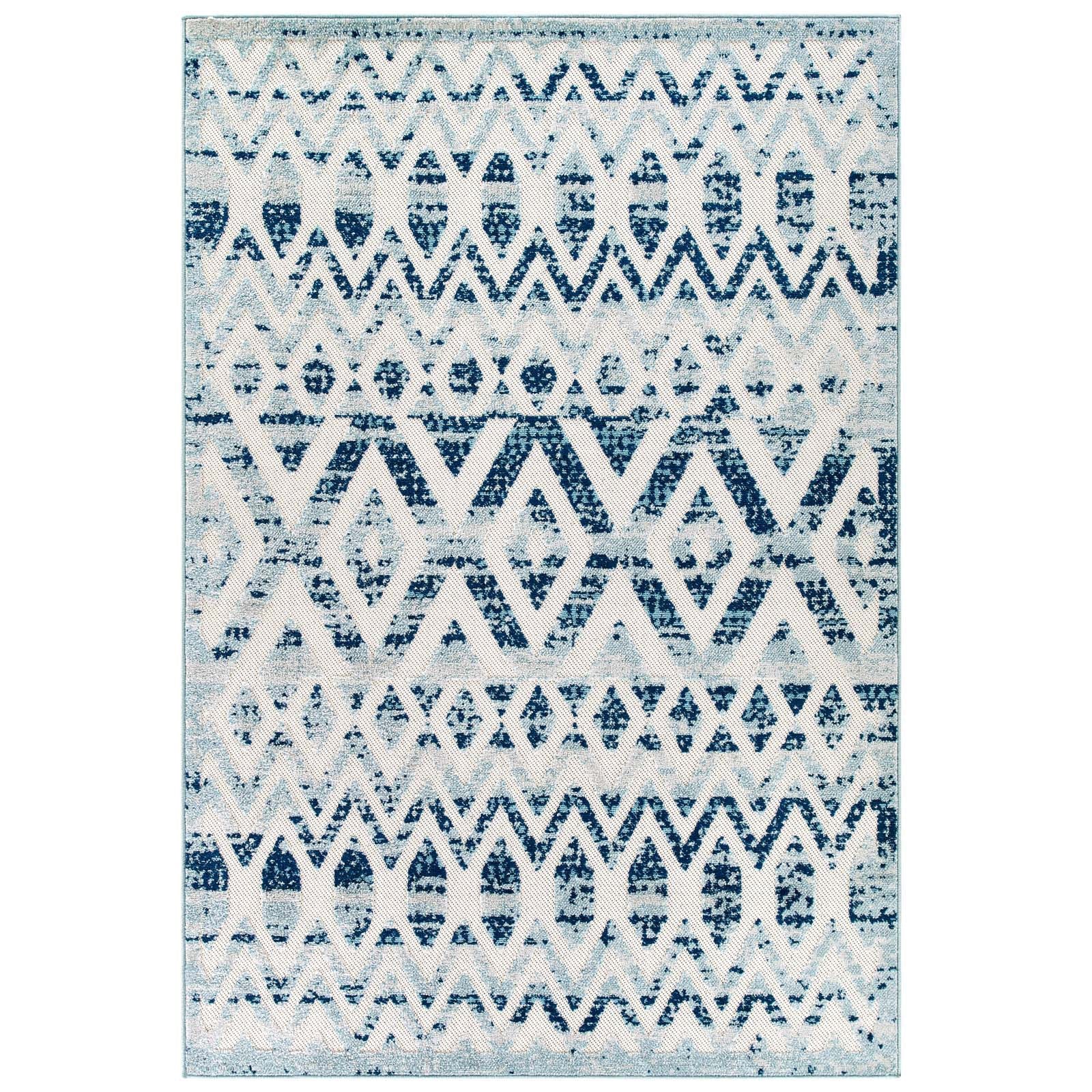 Moroccan Chevron Pattern Rug