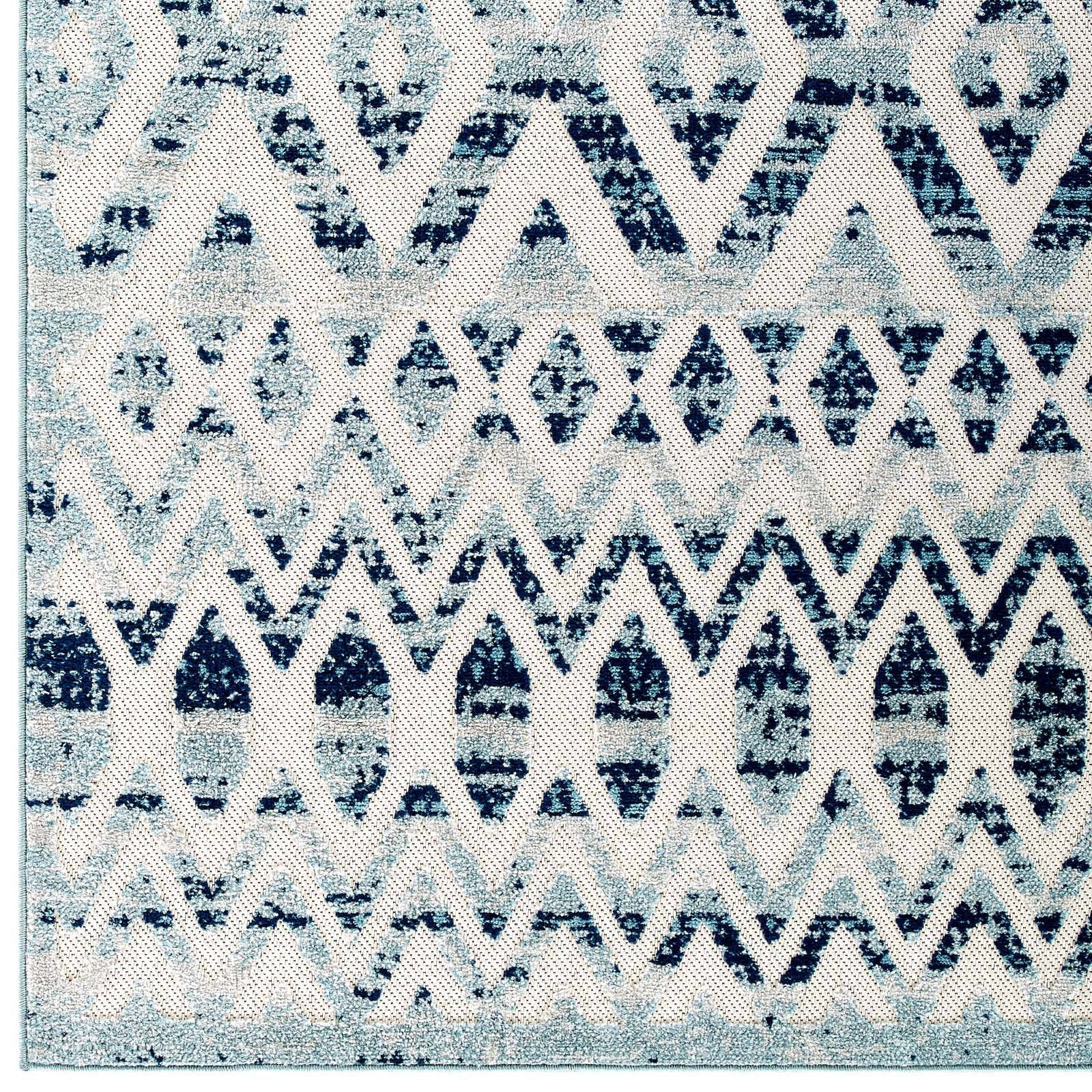 Moroccan Chevron Pattern Rug
