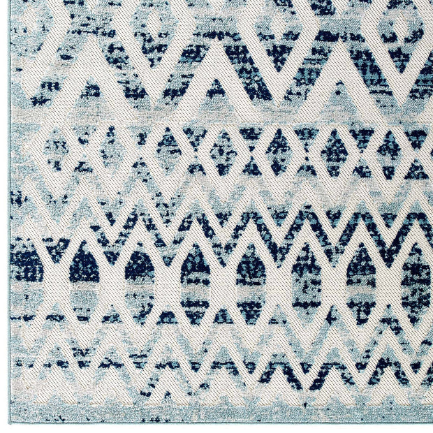 Moroccan Chevron Pattern Rug