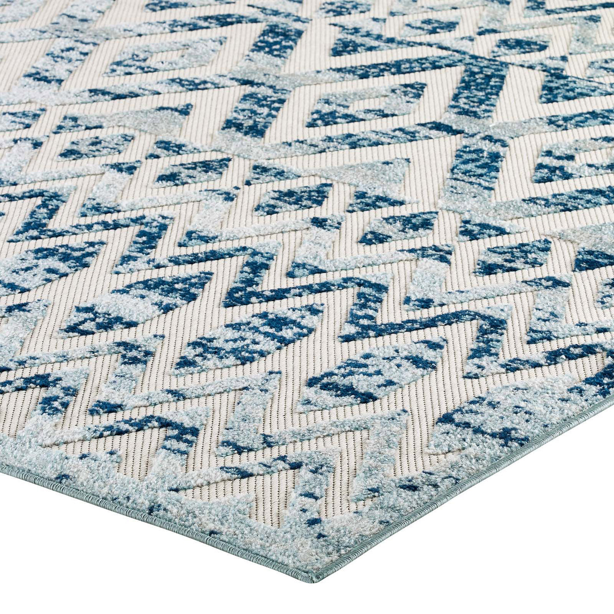 Moroccan Chevron Pattern Rug