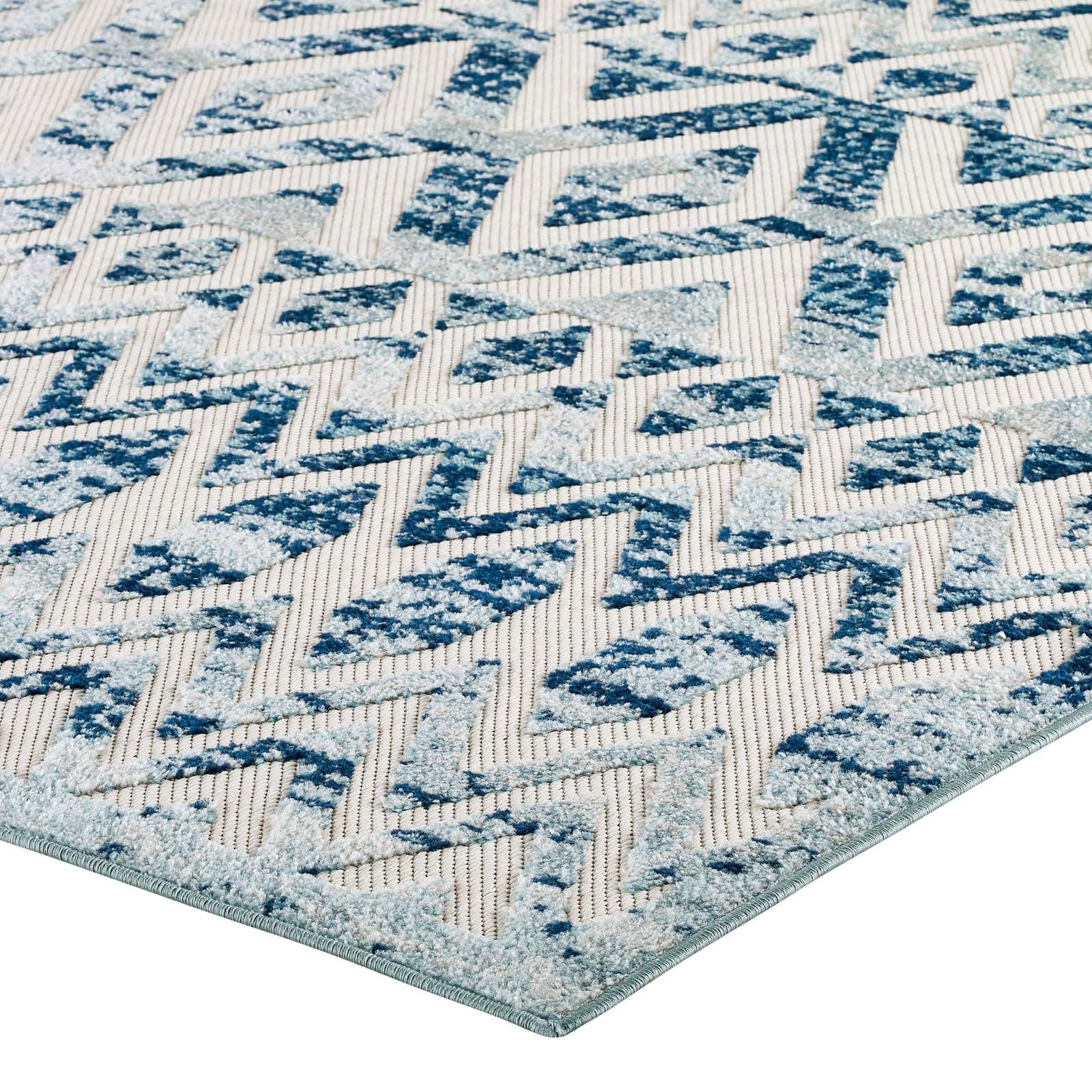 Moroccan Chevron Pattern Rug