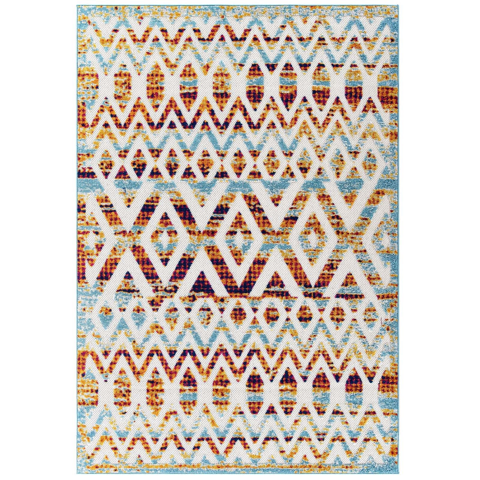 Moroccan Chevron Pattern Rug