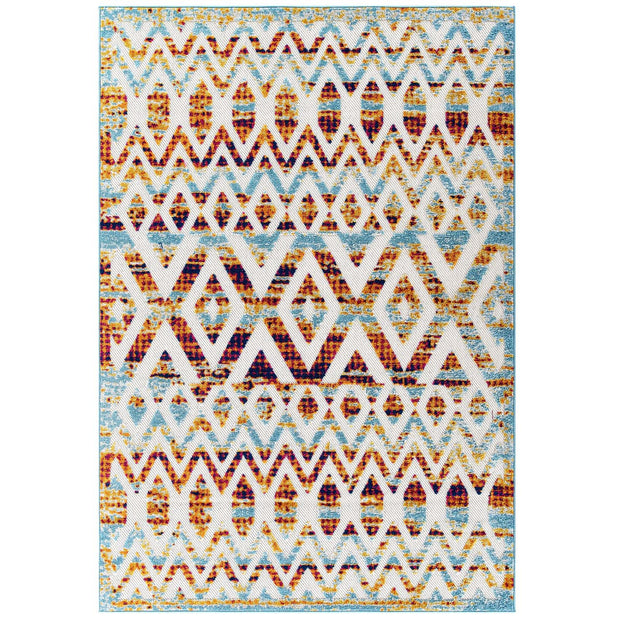 Moroccan Chevron Pattern Rug