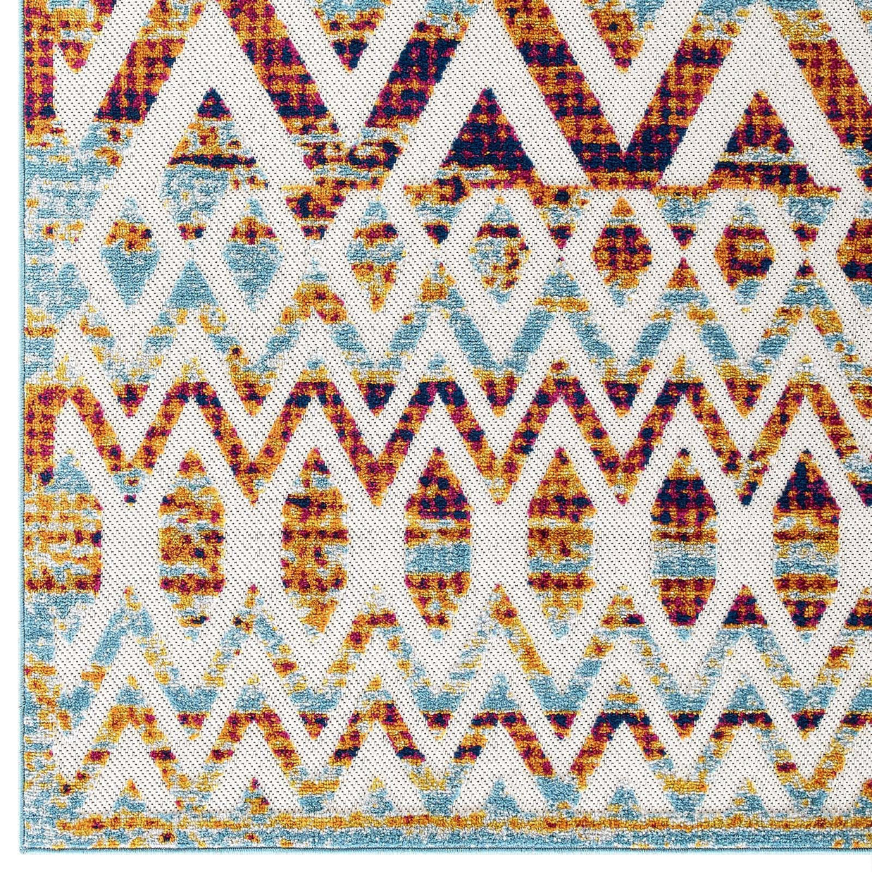Moroccan Chevron Pattern Rug