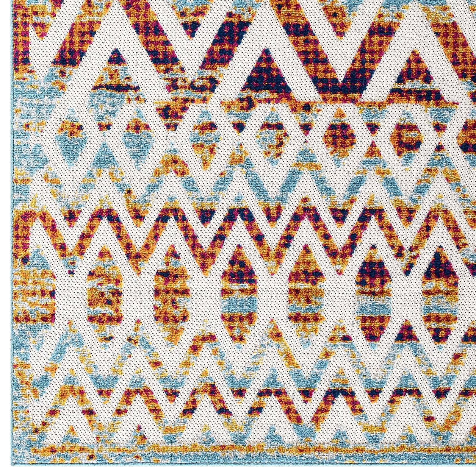Moroccan Chevron Pattern Rug