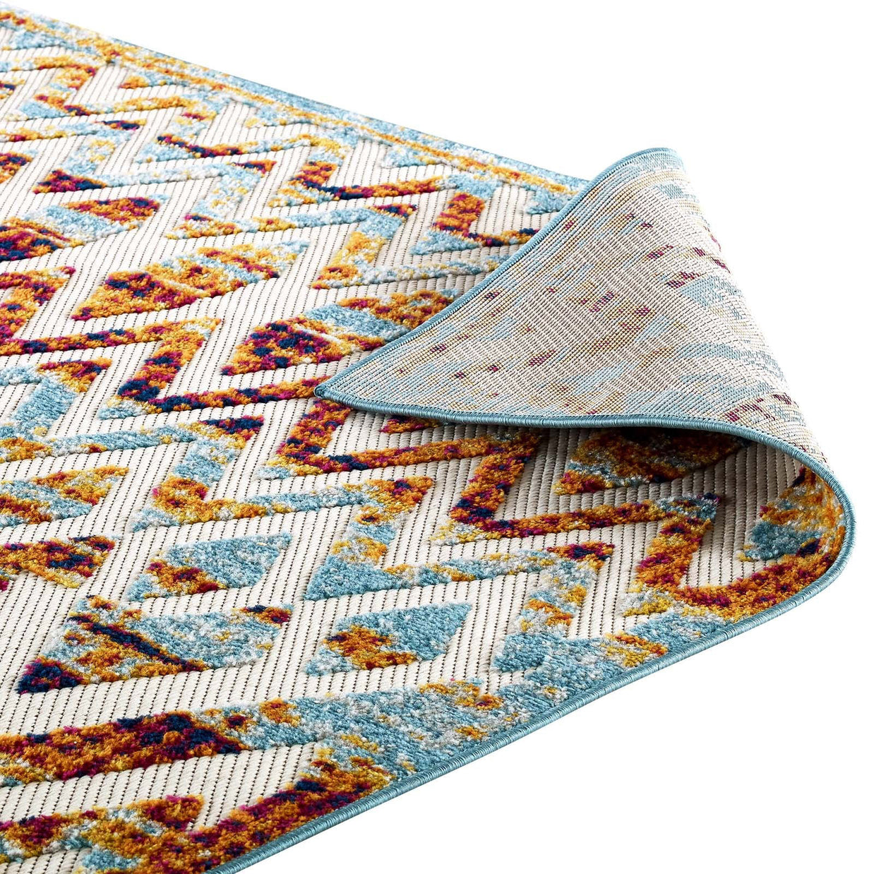 Moroccan Chevron Pattern Rug