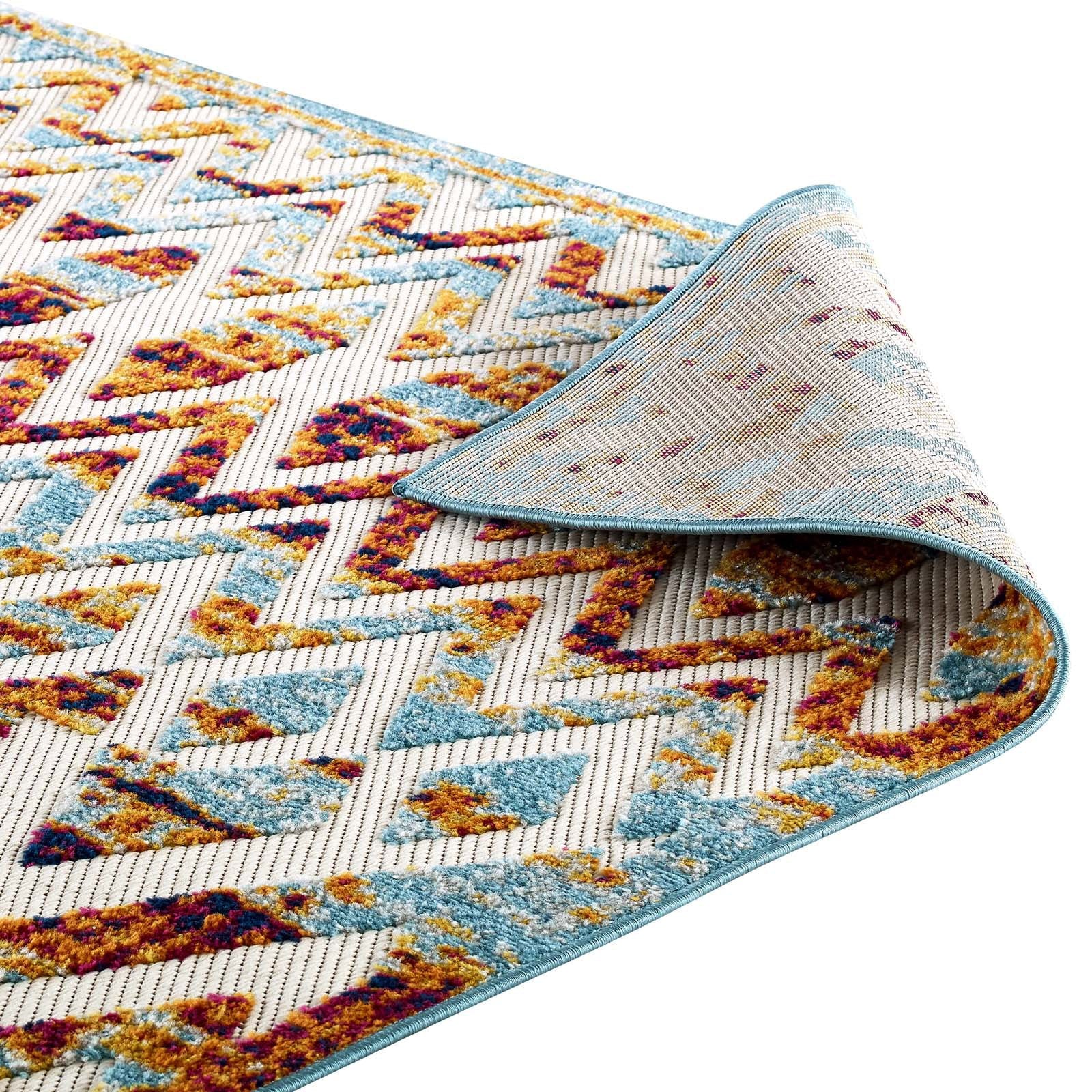 Moroccan Chevron Pattern Rug
