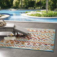 Moroccan Chevron Pattern Rug