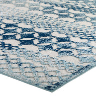 Abstract Moroccan Diamond Pattern Rug