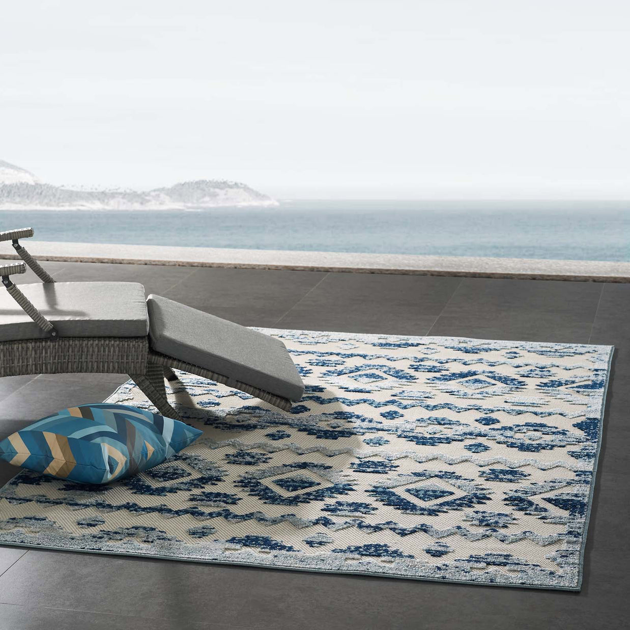 Moroccan Diamond Pattern Rug