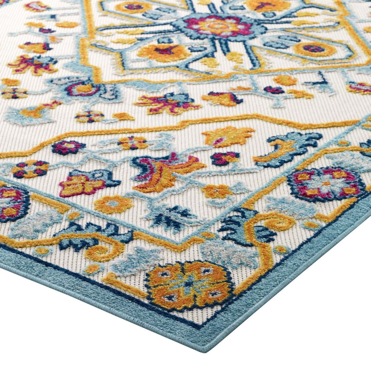 Multicolored Floral Persian Rug