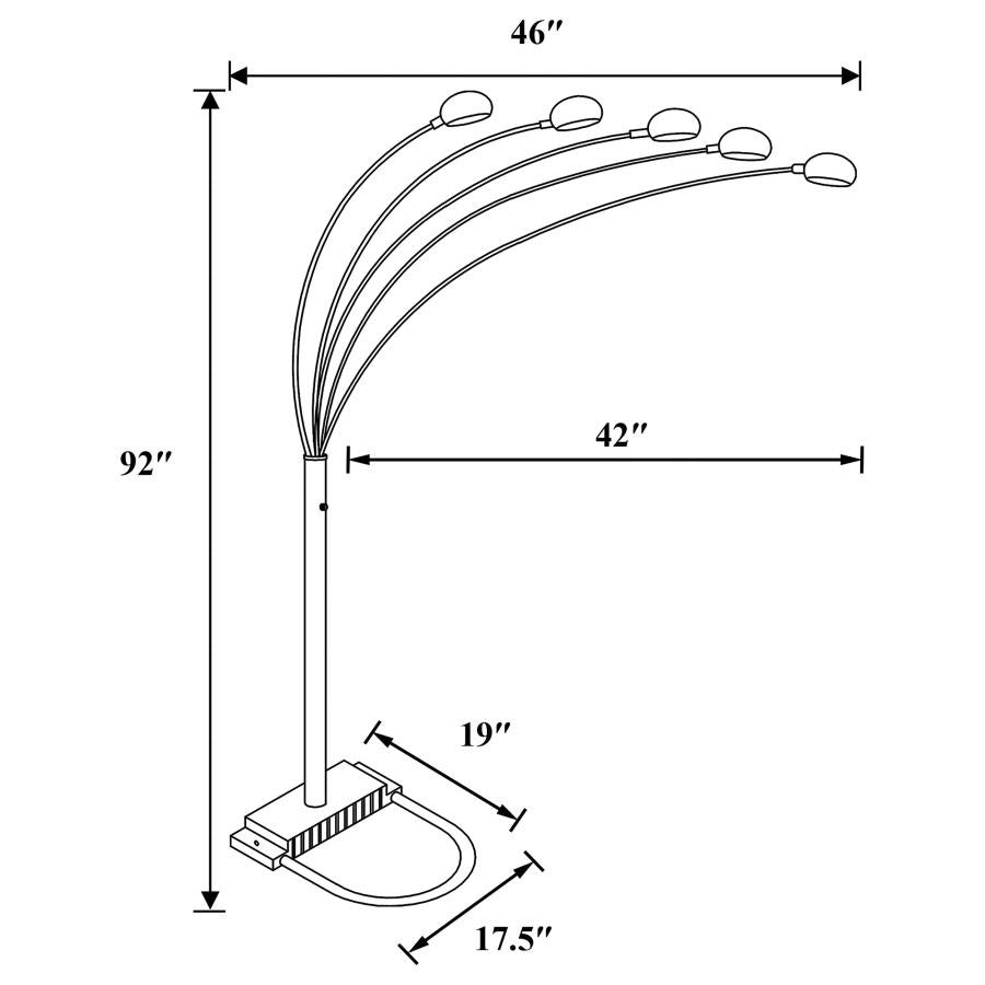 Curvy Black Floor Lamp