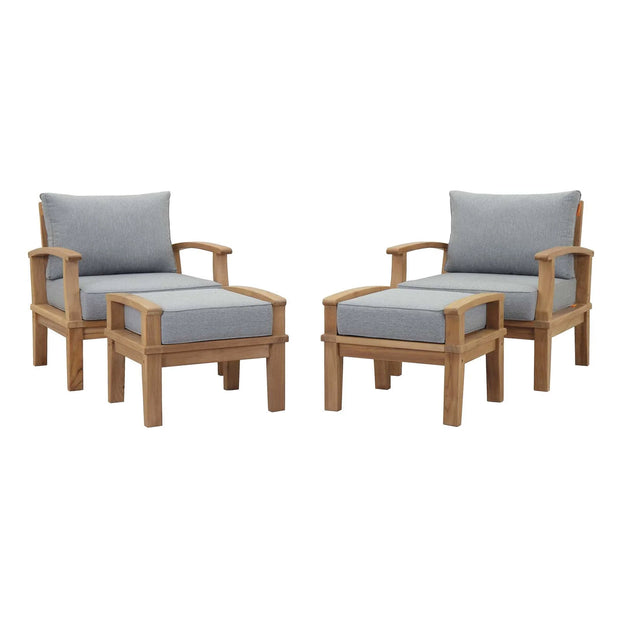 Outdoor Teak Wood 4 PC Set