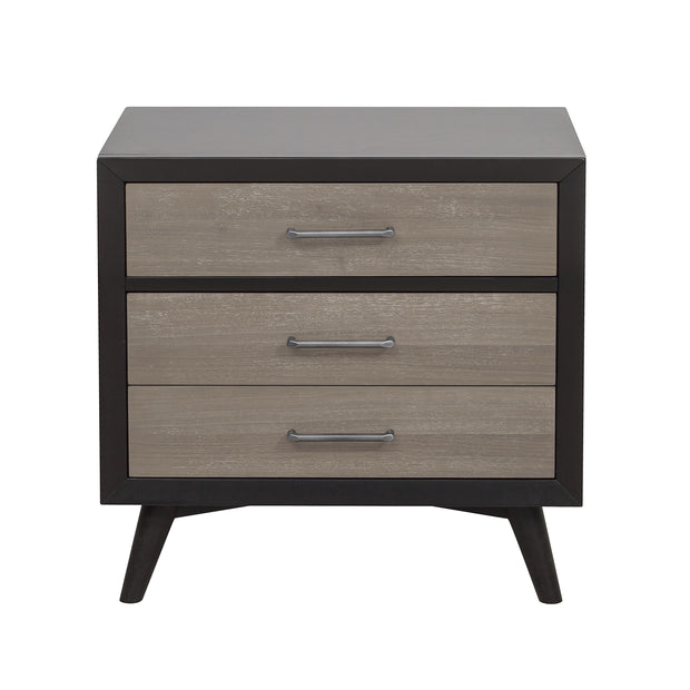 Two-Tone Mid-Century Inspired Nightstand