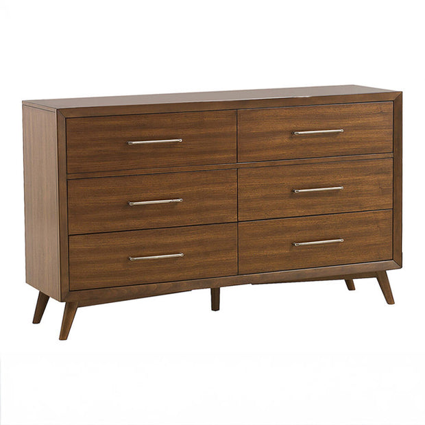 Walnut Mid-Century Inspired Dresser