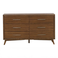 Walnut Mid-Century Inspired Dresser