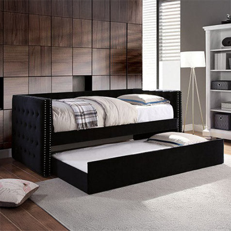 Glam Tuxedo Daybed w/ Trundle