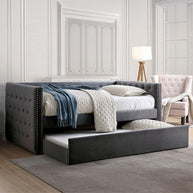 Glam Tuxedo Daybed w/ Trundle