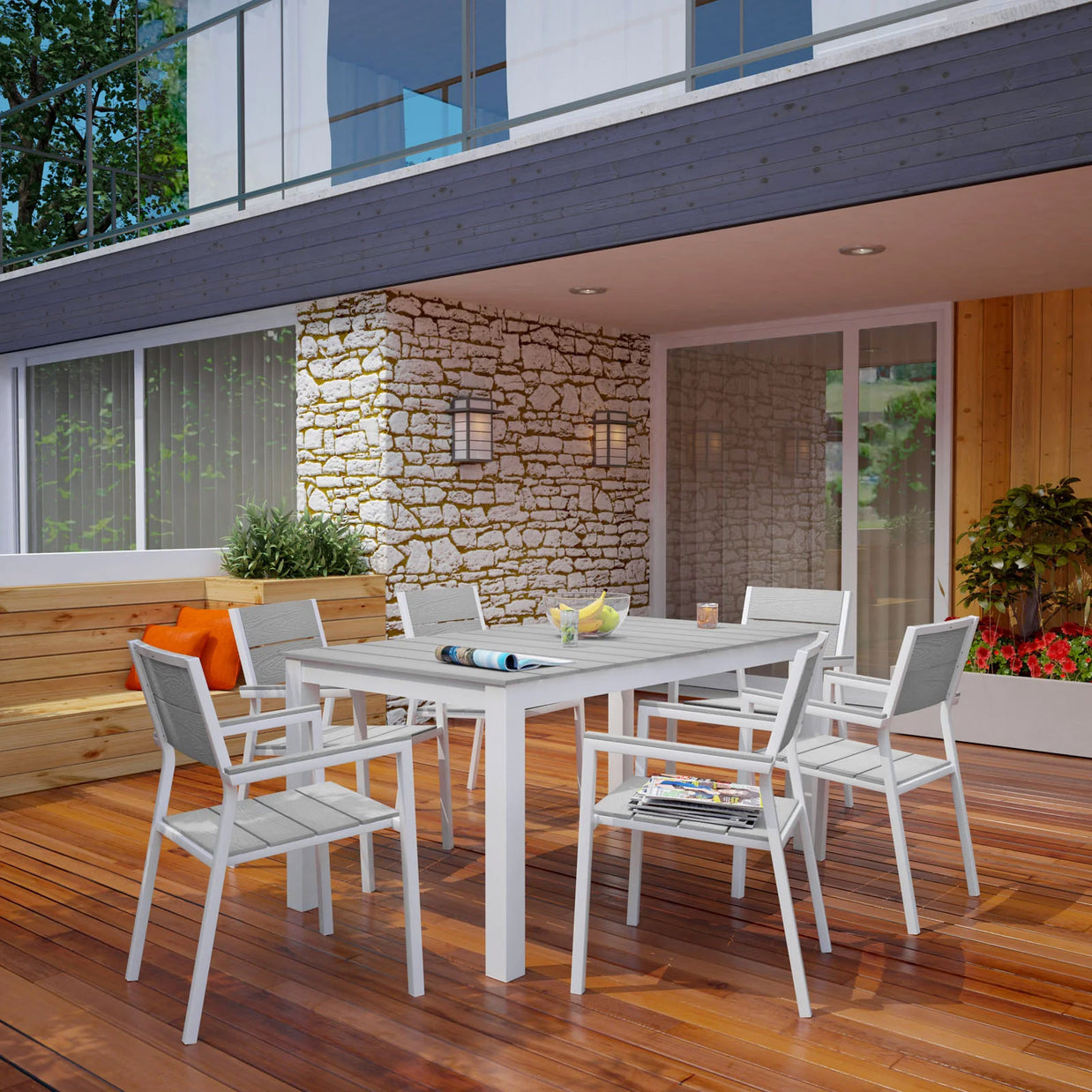Outdoor 7 PC Dining Set